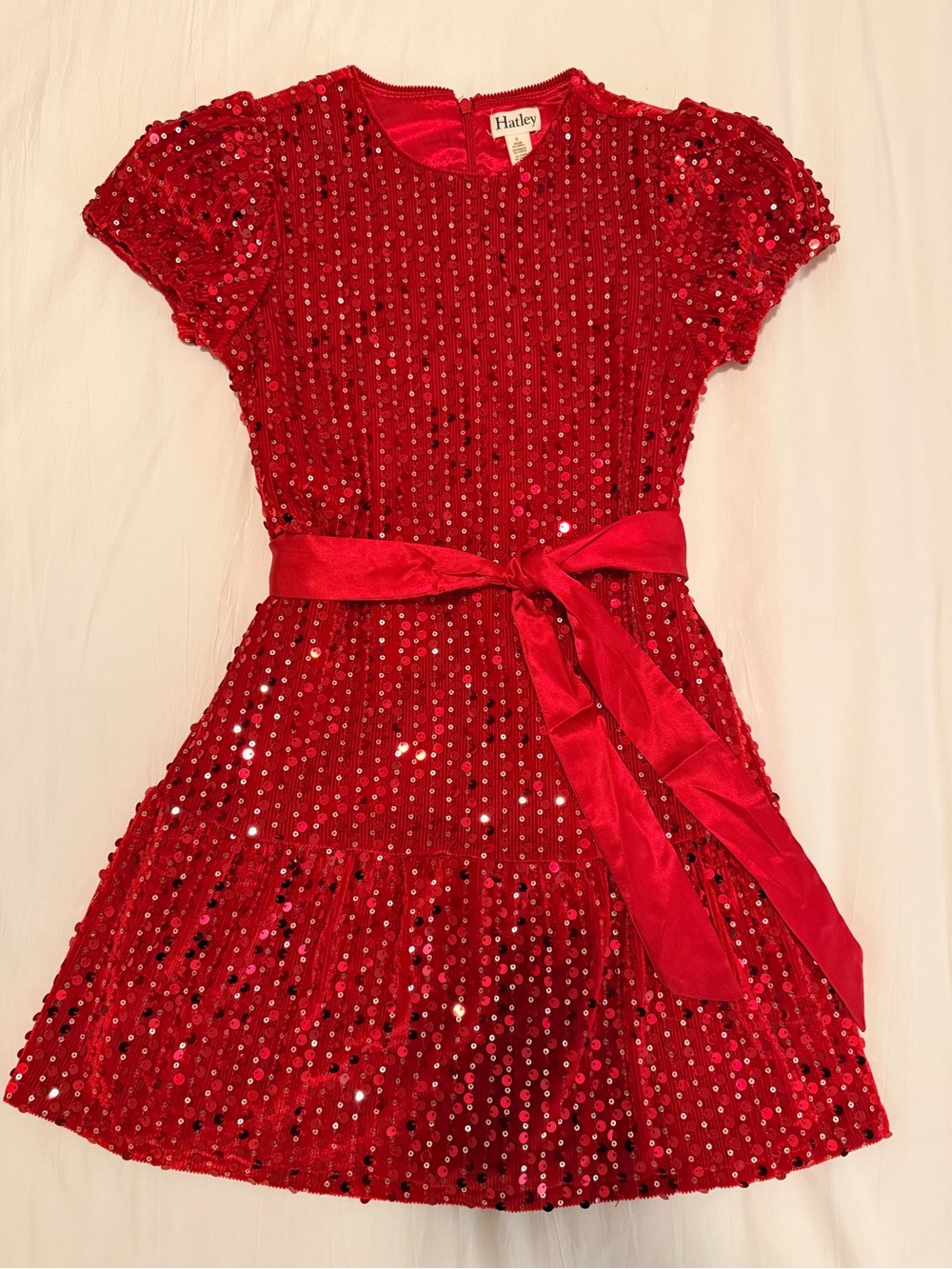 Hatley Girls Red Sequin Holiday Party Dress – Size 8